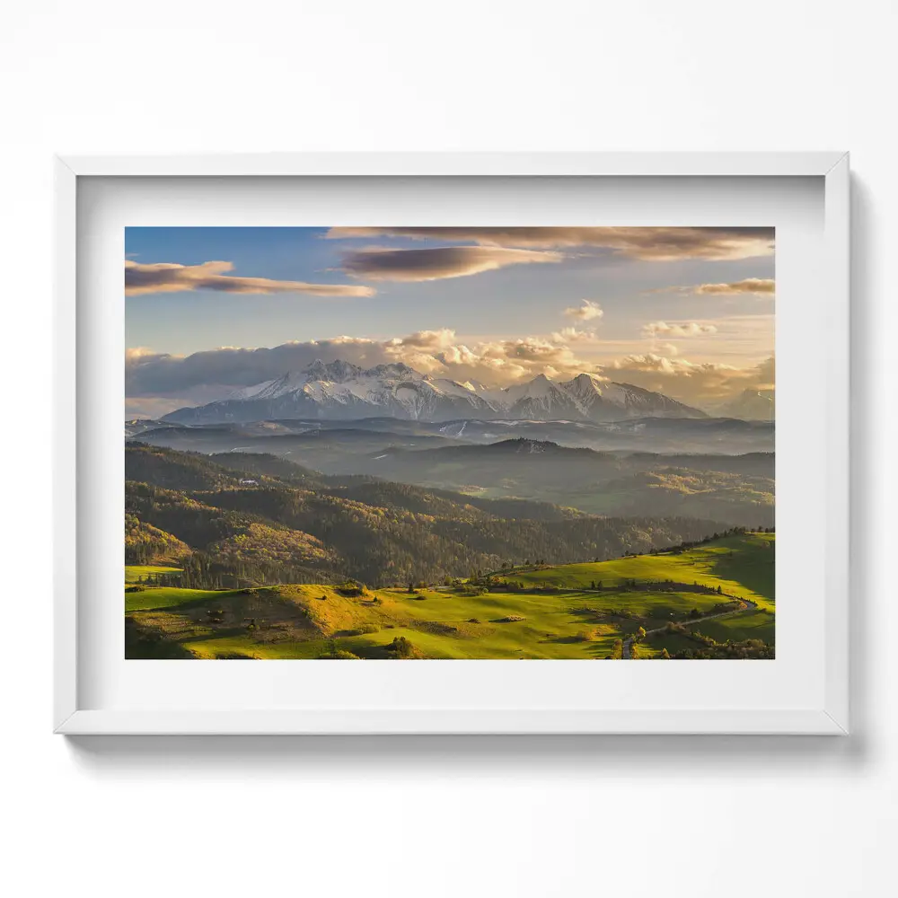 Obraz na stenu v ráme Pieniny Vysoký vrch