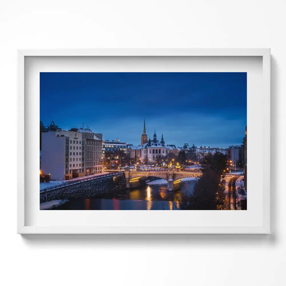 Obraz v ráme Panorama Plzeň Česká republika