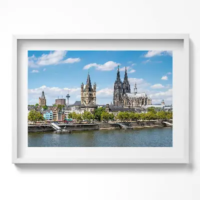 Obraz v ráme Panoráma Kolína nad Rýnom