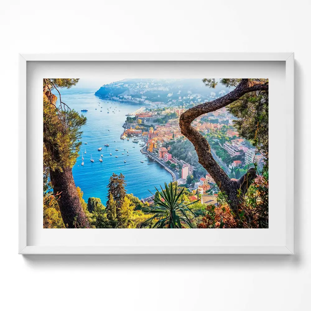 Obraz v ráme Dedinka Villefranche-sur-Mer