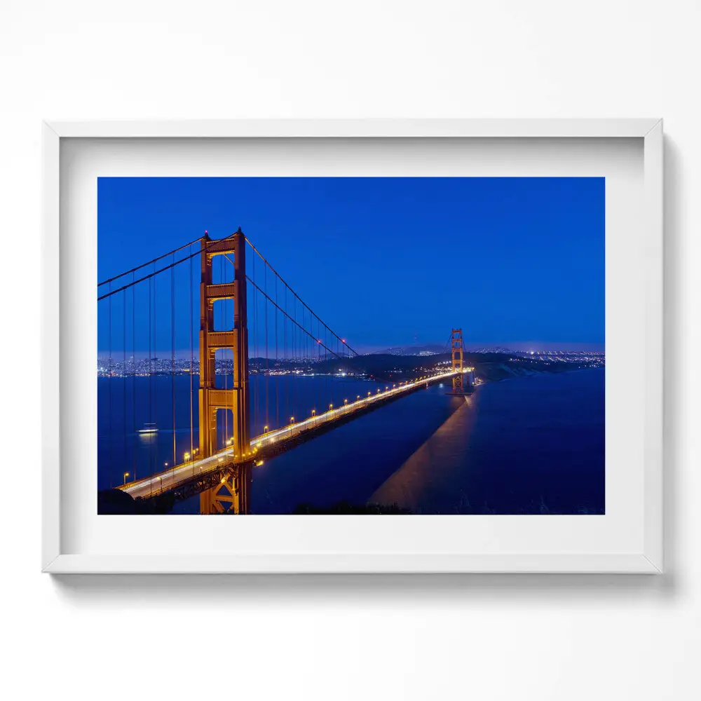 Obraz v ráme Pohľad na most Golden Gate