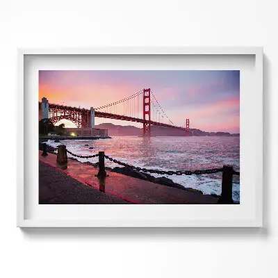 Obraz v ráme Pohľad na most Golden Gate