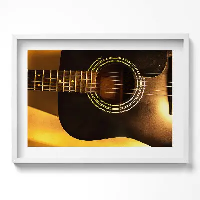 Obraz v ráme Čierna gitara