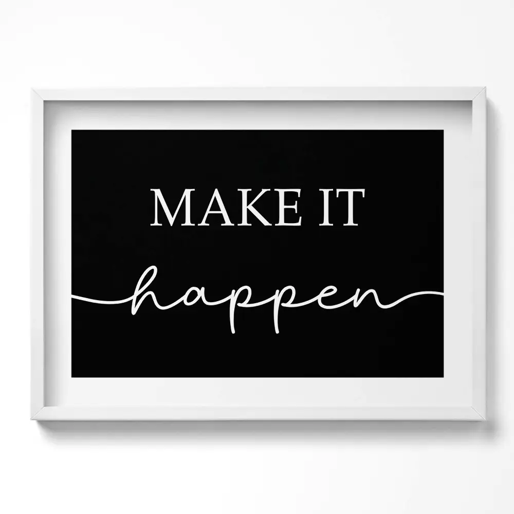 Obraz v ráme s motivačným nápisom Urob to