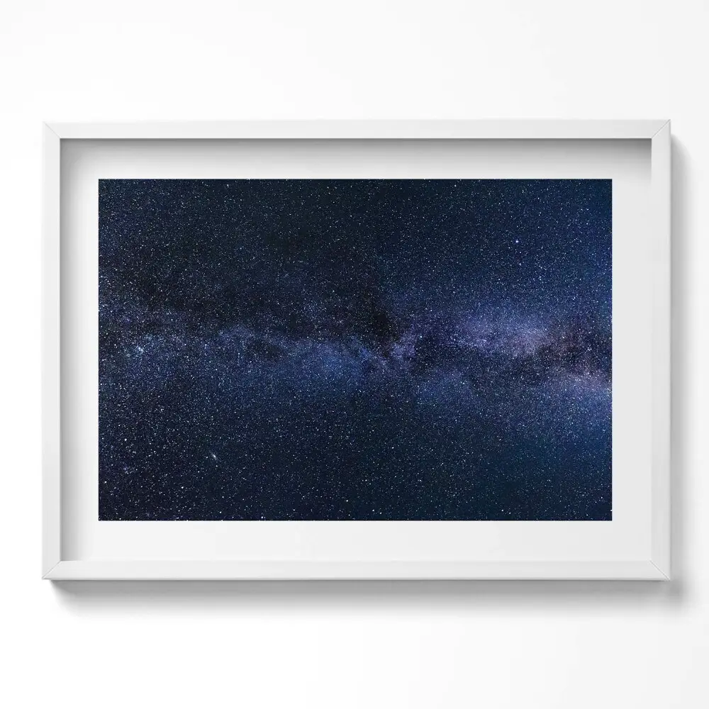 Obraz v ráme s fotografiou vesmíru a hviezd