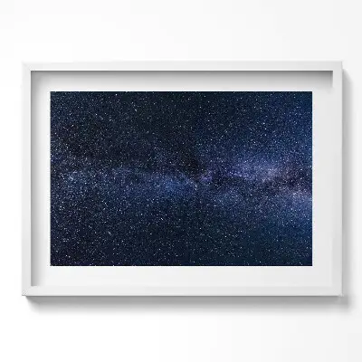 Obraz v ráme s fotografiou vesmíru a hviezd