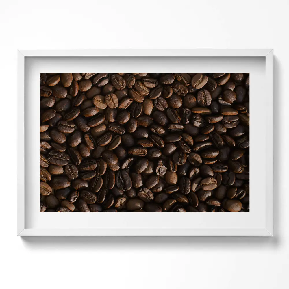 Obraz na stenu v ráme Zrnká kávy Arabica