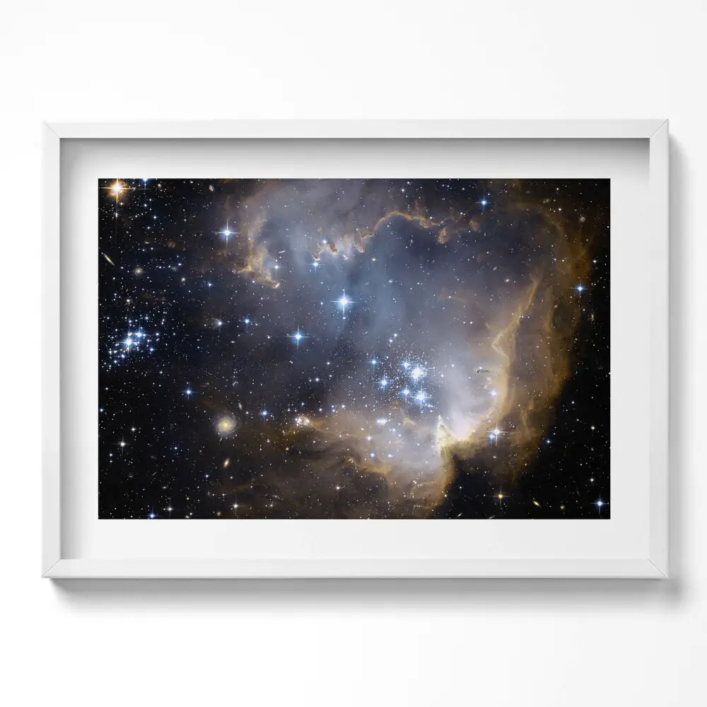 Obraz v ráme s fotografiou vesmíru a hviezd od NASA