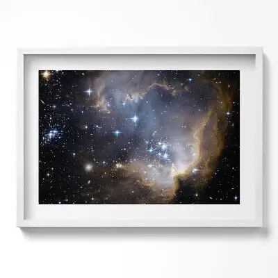 Obraz v ráme s fotografiou vesmíru a hviezd od NASA