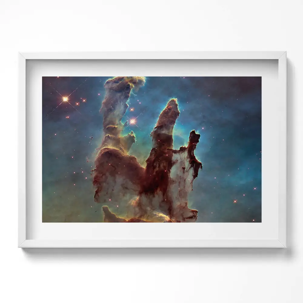 Obraz v ráme s vesmírnou fotografiou NASA