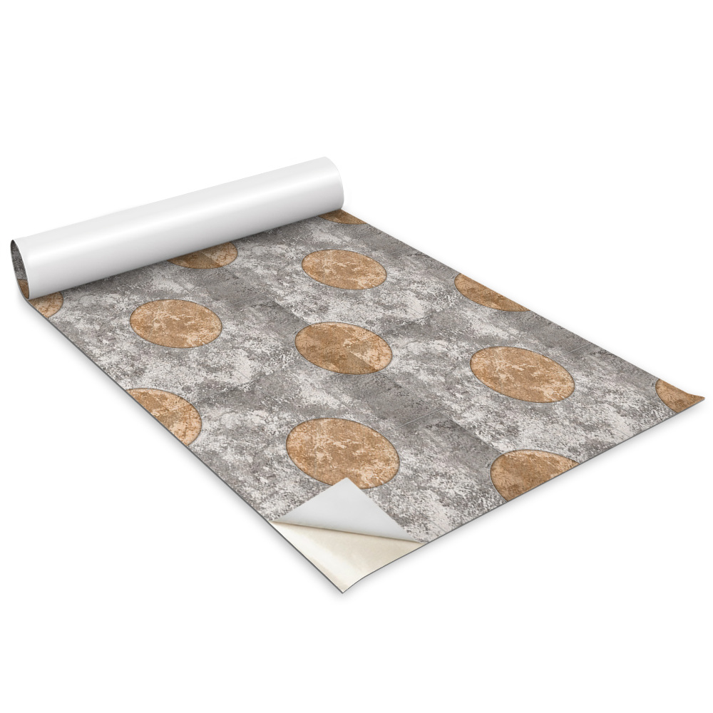 Samolepiaca tapeta na nábytok Kruhy na betónových dlaždiciach