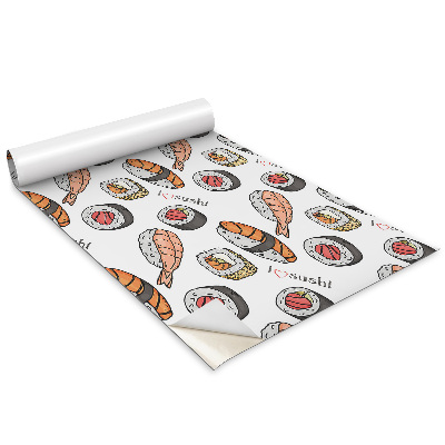 Lepiaca tapeta na nabytok Kresba sushi