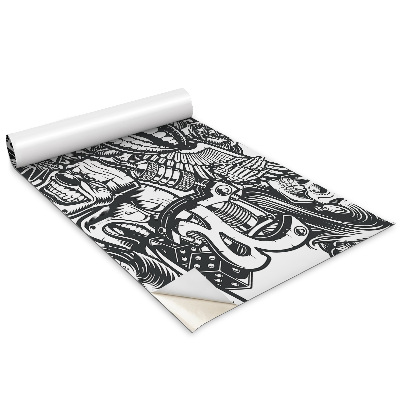 Nalepovacia fólia na nábytok Lebky a klauni