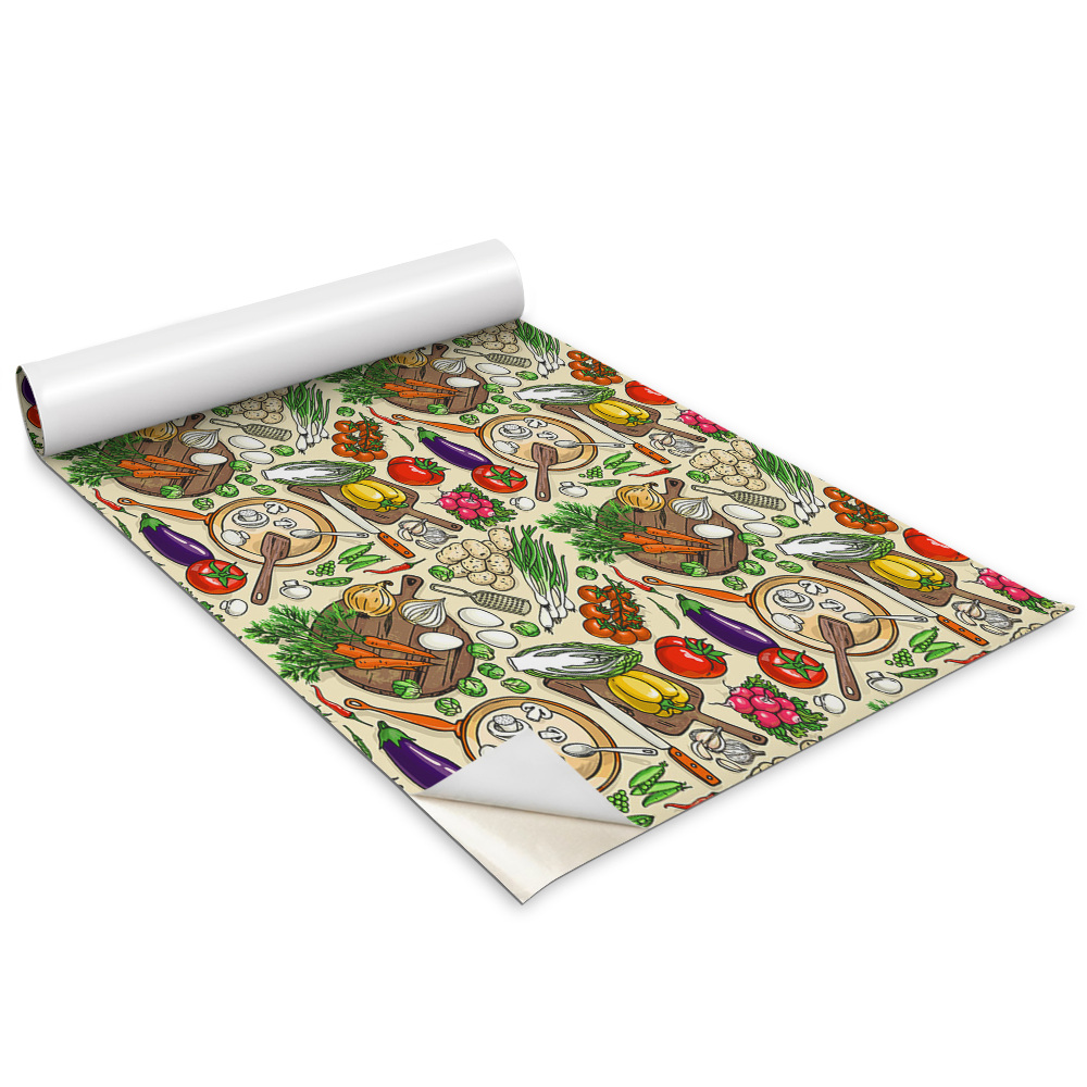 Fólia na nábytok Kreslenie farebnej zeleniny