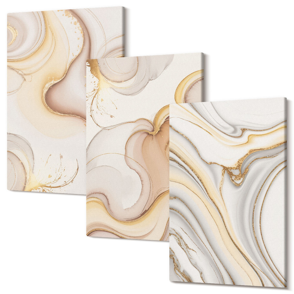 Sada obrazov triptych Lineárne abstraktné motívy štýlová dekorácia