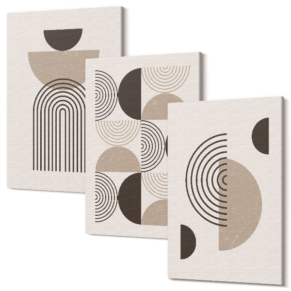 Sada obrazov na stenu triptych Abstraktné geometrické vzory minimalizmus