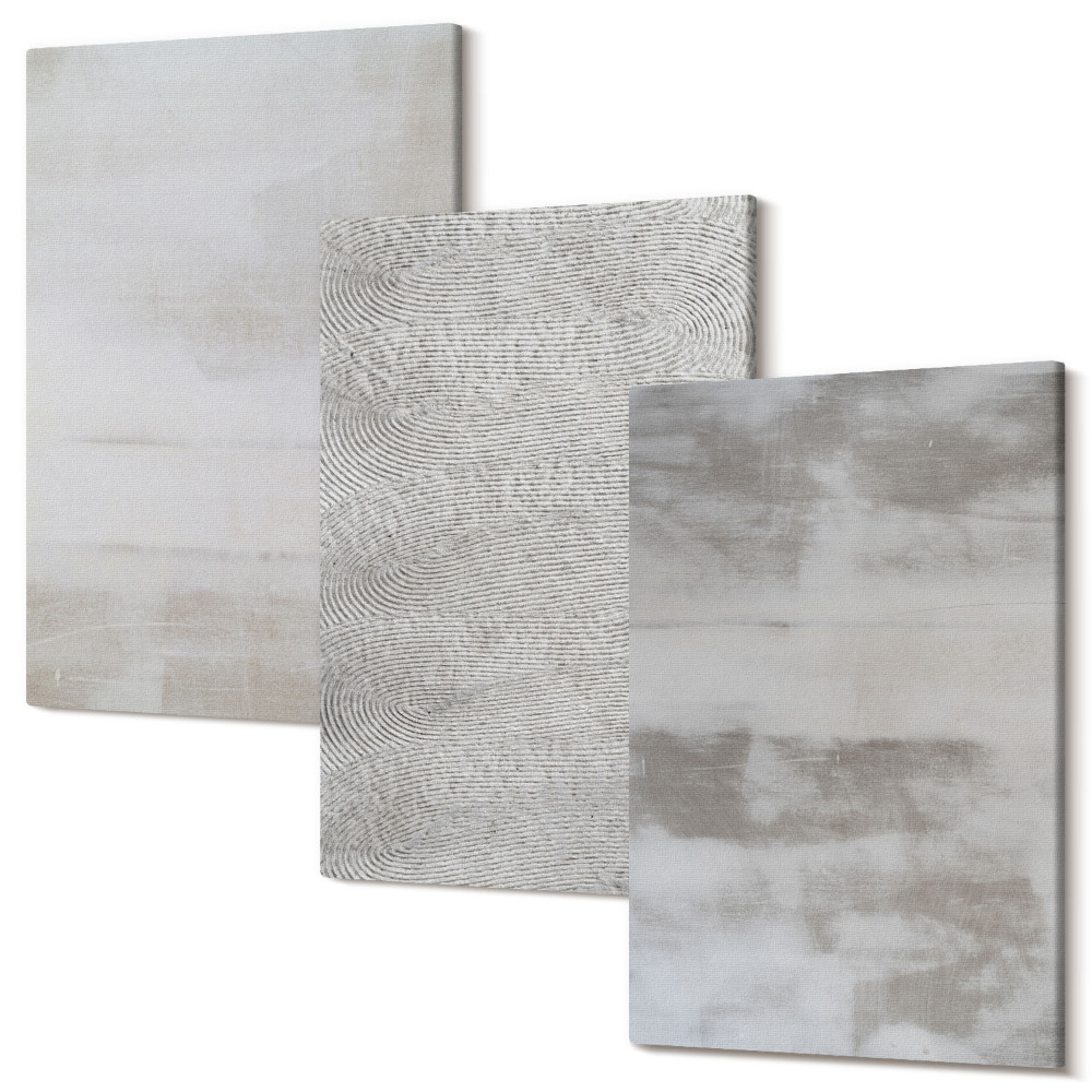 Sada obrazov na stenu triptych Moderné štruktúry textúry v minimalistickom štýle