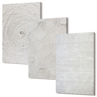 Sada 3 obrazov Geometrické kartónové moderné vzory