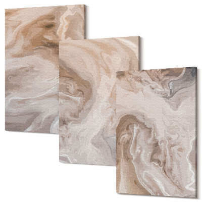 Sada obrazov triptych Mramorové abstraktné vzory kamenné textúry