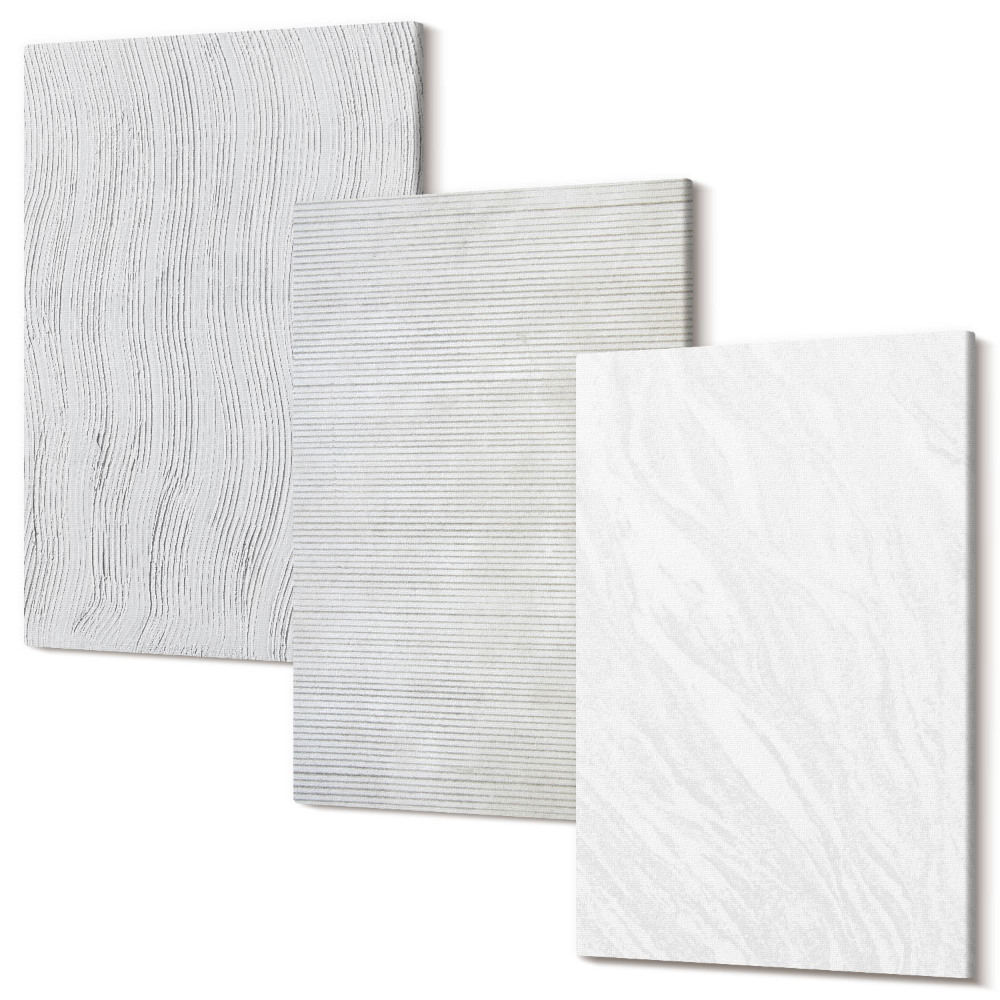 Sada obrazov triptych Jasné strunové štruktúry vzory v piesku