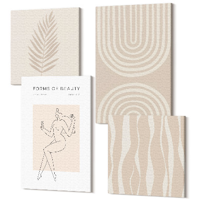 Sada obrazov na stenu kvadryptych Abstraktné vzory jemné boho dekorácie