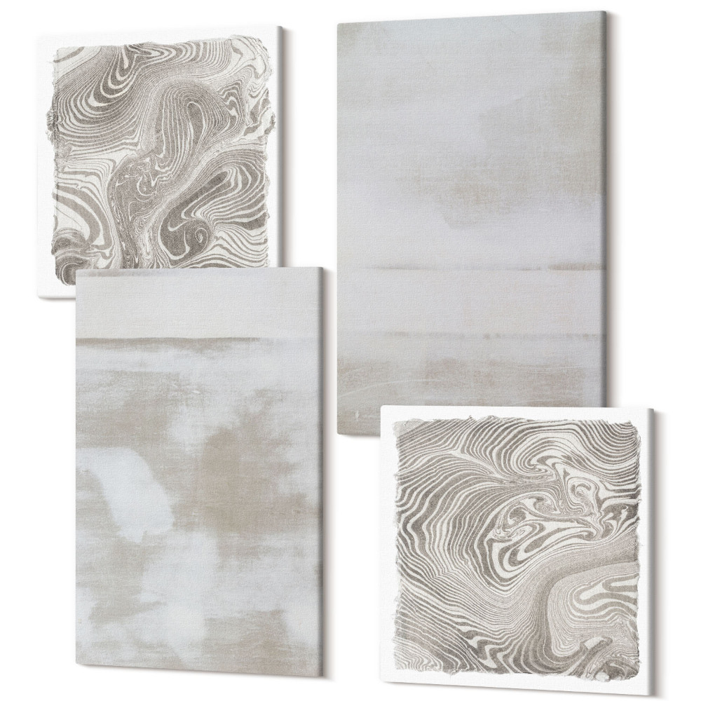 Sada obrazov kvadryptych Opotrebované textúry moderný priemyselný štýl