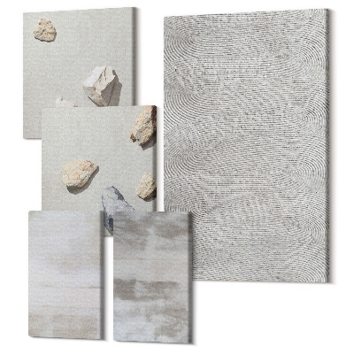 Sada 5 obrazov Moderné štruktúry textúry v minimalistickom štýle