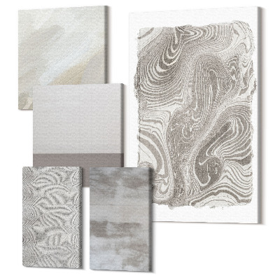 Sada obrazov pentaptych Priemyselné štruktúry abstraktný dizajn