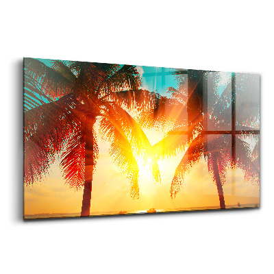 Luxusný sklenený obraz Dovolenkový relax leto