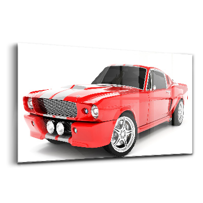 Obraz na skle Červené športové auto