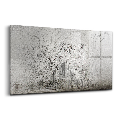 Sklenený obraz Mestská skica