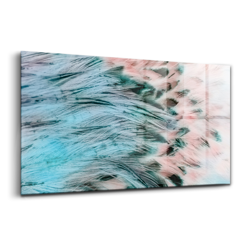 Obraz na skle Farebné perie