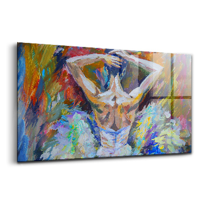 Sklenený obraz Maľovaná baletka