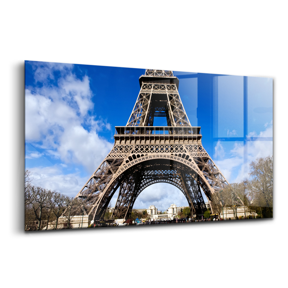 Sklenený obraz Eiffelova veža v Paríži