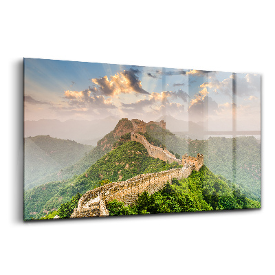 Luxusný sklenený obraz Veľký čínsky múr