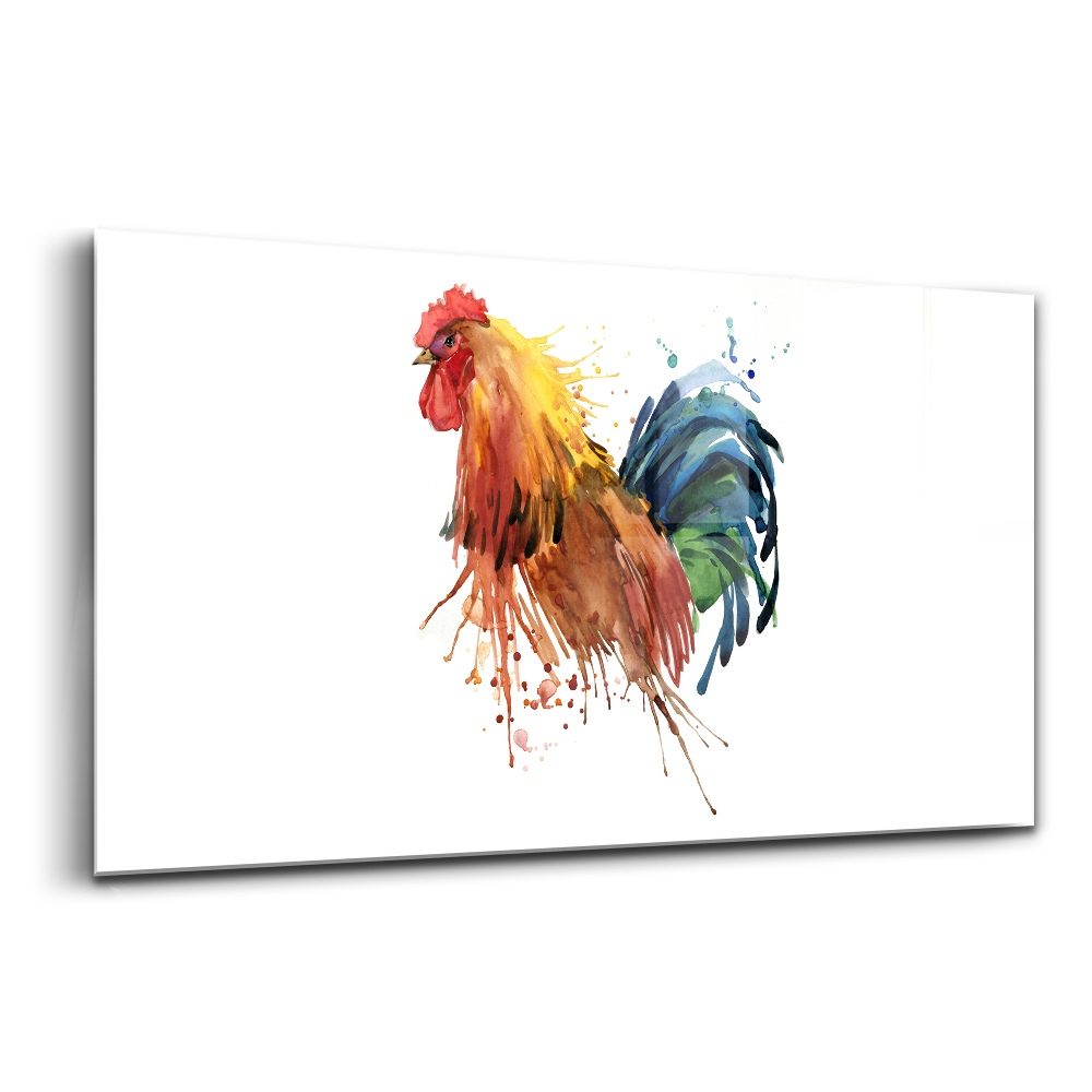 Obraz na skle Farebný kohút