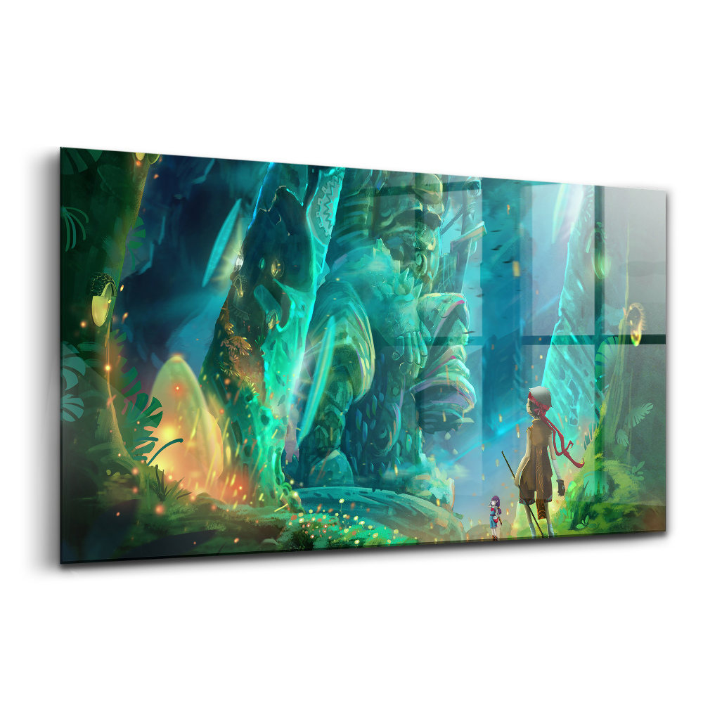 Sklenený obraz Deti v rozprávkovom lese