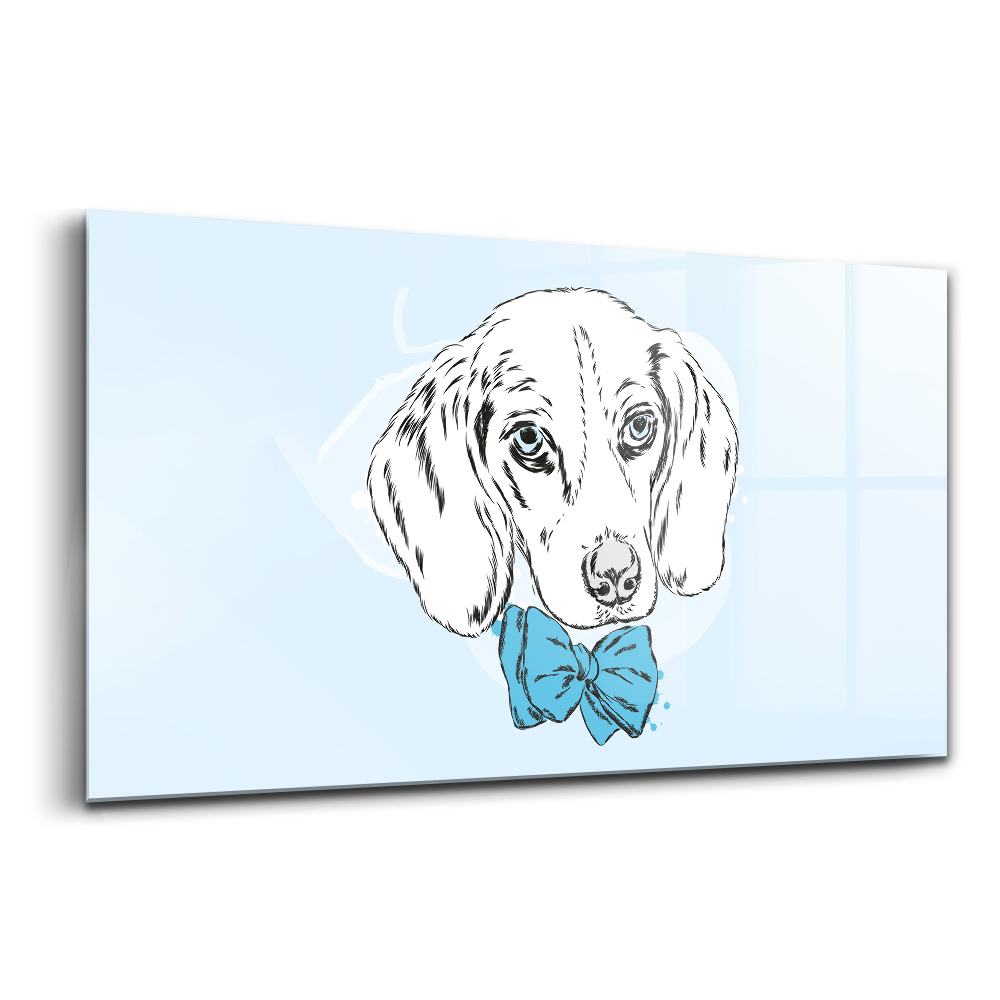 Luxusný sklenený obraz Roztomilé šteňa a pes