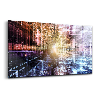 Sklenený obraz Abstraktný vzor svetiel
