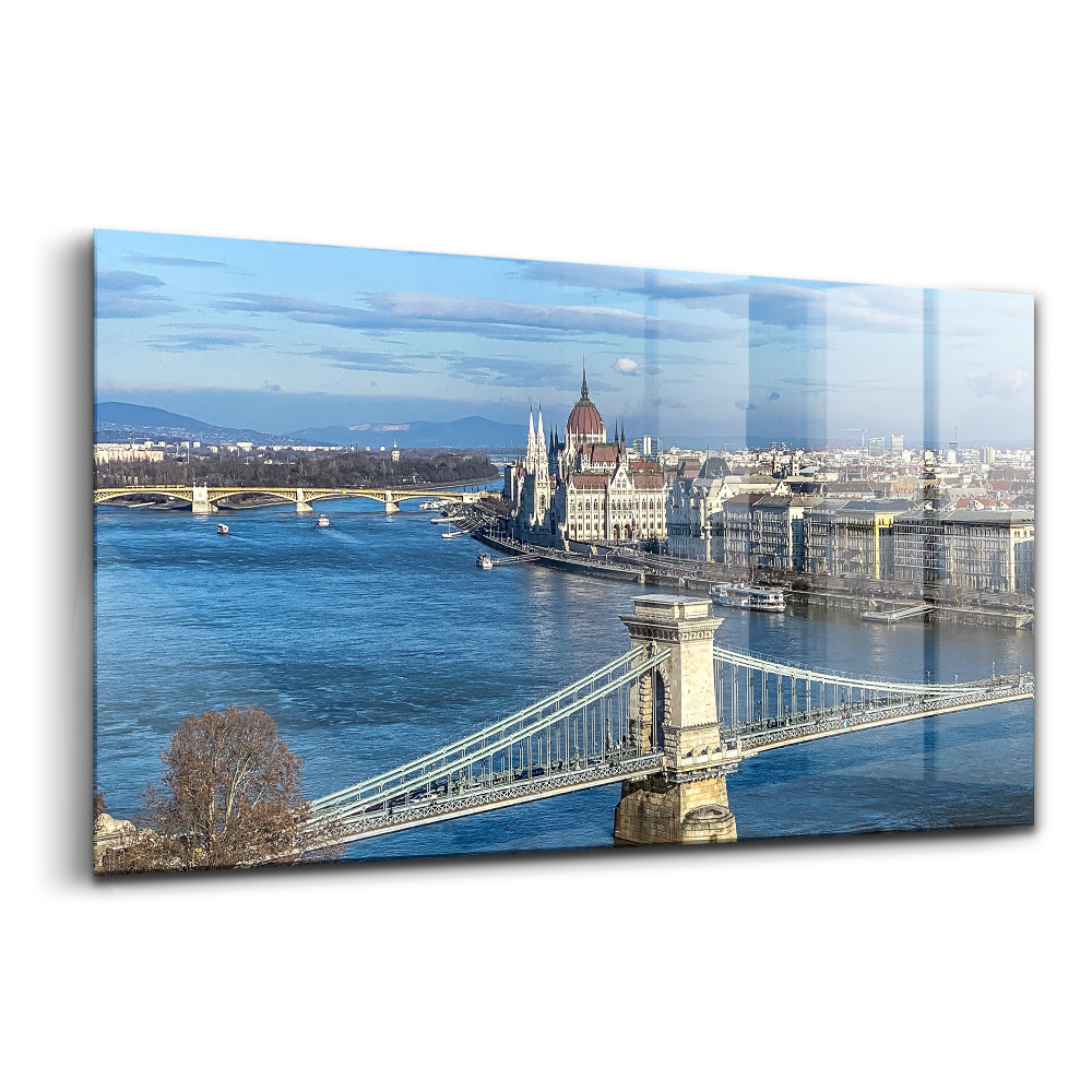 Sklenený obraz Budapeštiansky most