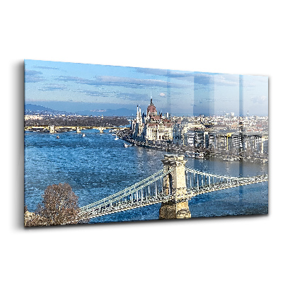 Sklenený obraz Budapeštiansky most