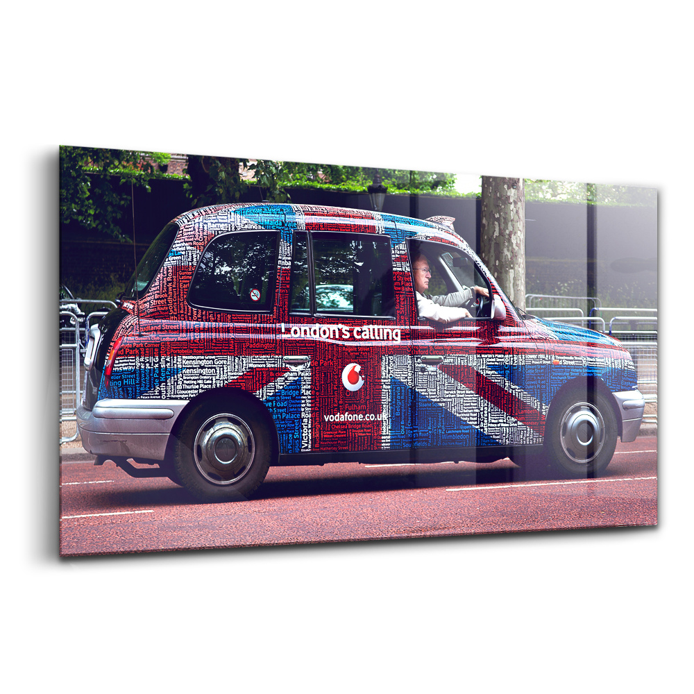 Sklenený obraz Britské auto