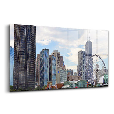 Obraz na skle Panoráma Chicaga