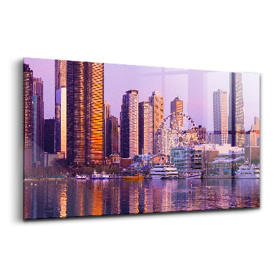 Obraz na skle Pohľad na mrakodrapy USA