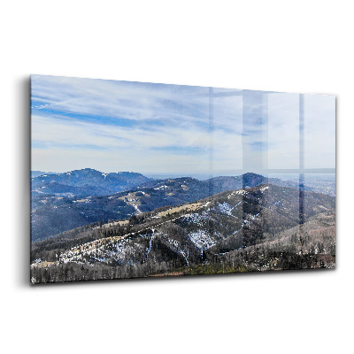 Sklenený obraz Krajina rovnica ustroń