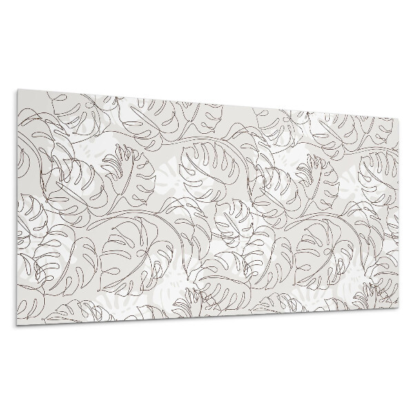 Stenový panel Vzor čiarových listov