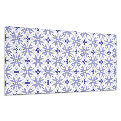 Stenový panel Geometrický vzor s kvetmi