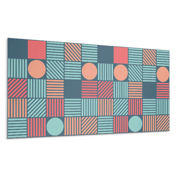 Pvc panel na stenu Geometria s farebnými tvarmi