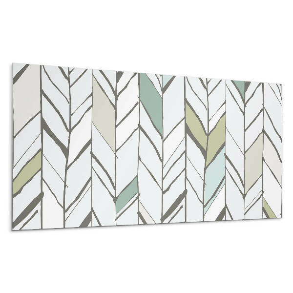 Panel na stenu Vzor pruhovaných listov