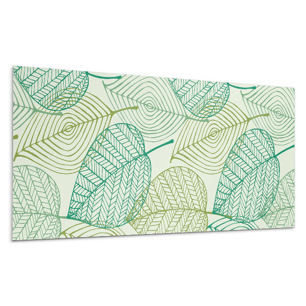 Panel na stenu Listový vzor s čiarami